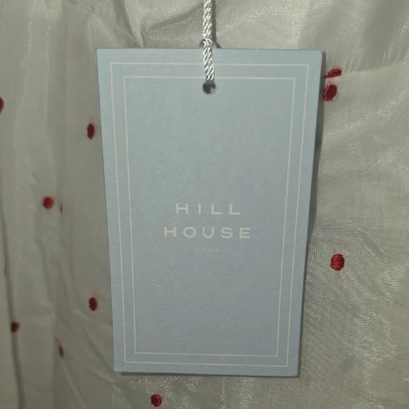 The Hill House Matilda Dress, White Dress with Cherry Red Dots - Picture 3 of 6